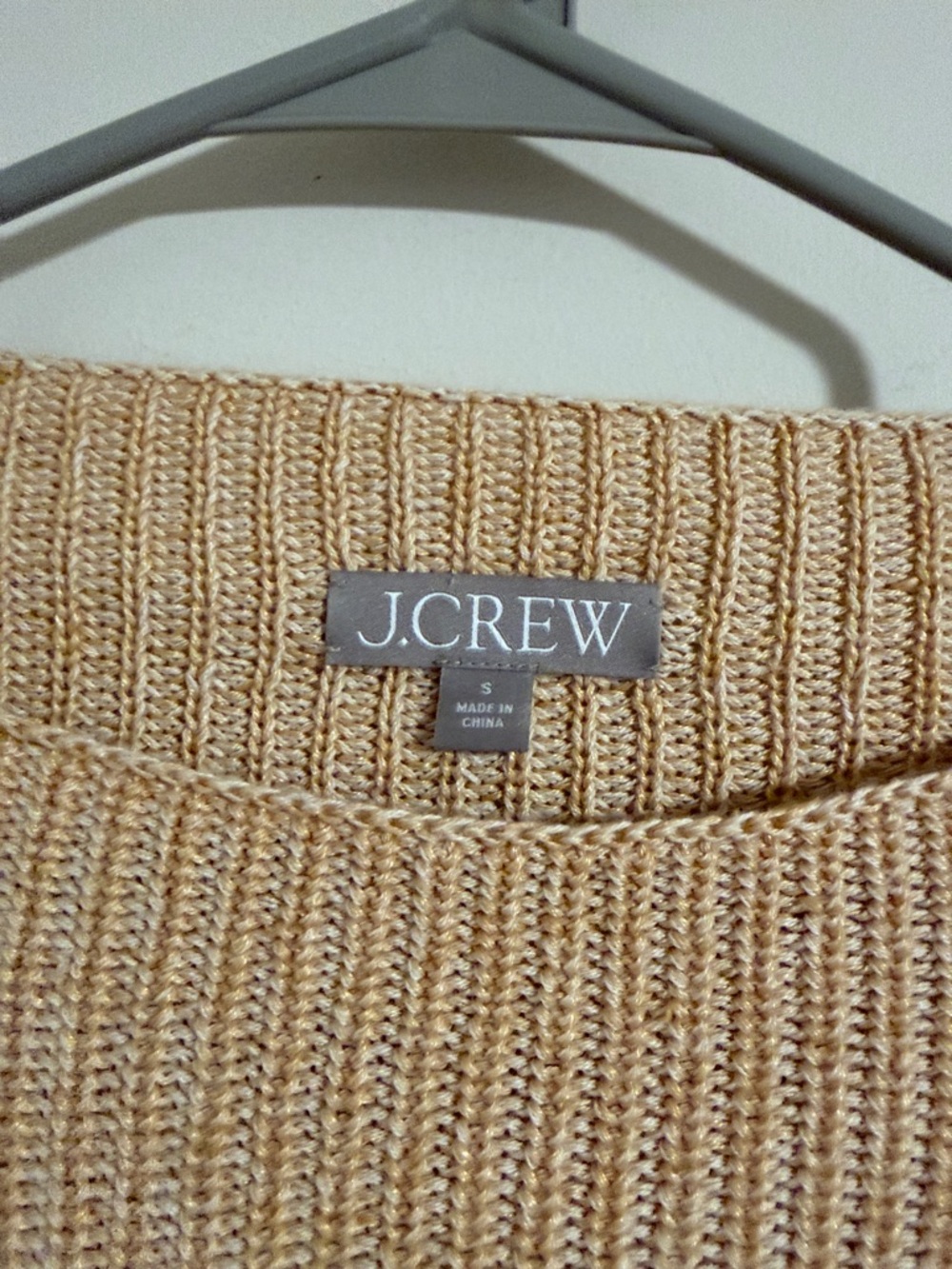 J. Crew Ribbed funnelneck sweater in linen-cotton blend crop size Small - Picture 3 of 8